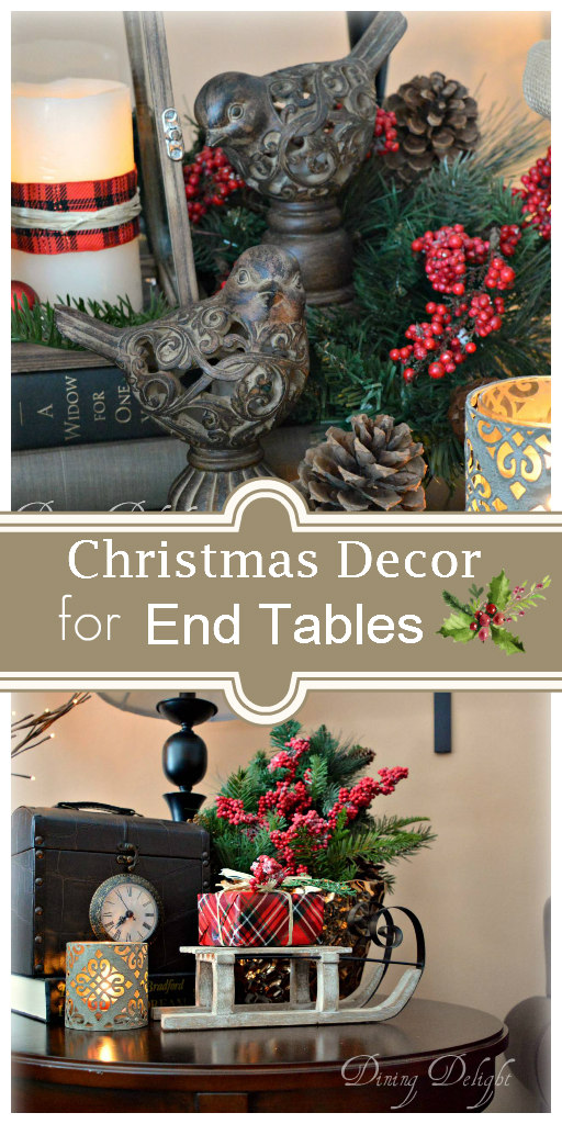 Dining Delight Christmas Decor for End Tables