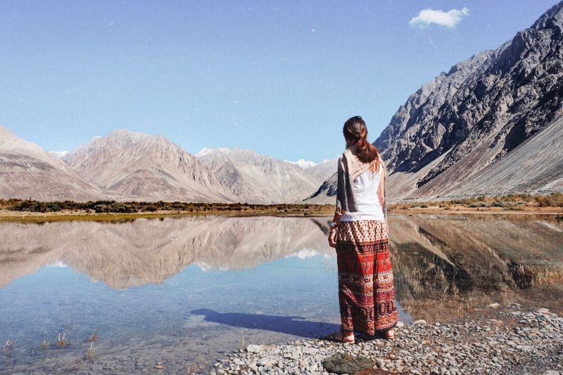 Ladakh mountain reflection