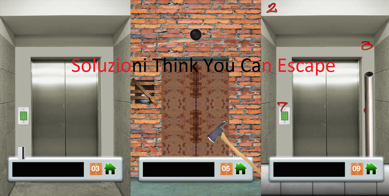 Soluzioni Think You Can Escape walkthrough guide [livelli da 1 a 50]