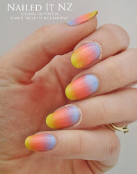 nail tutorial ombre nails gradient sunset