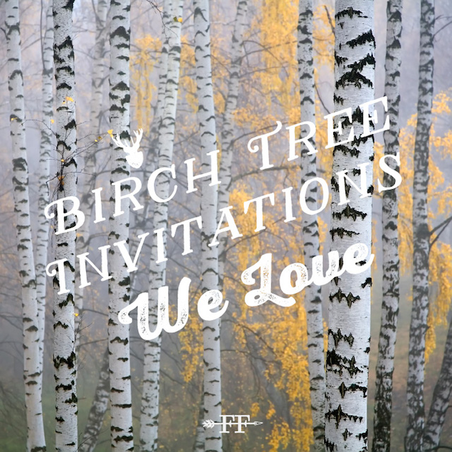 Birch Tree Invitations