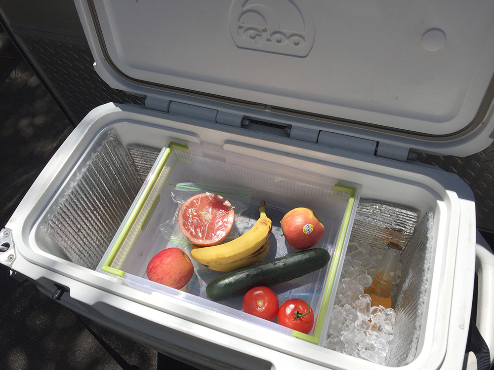 Tiny Yellow Teardrop How do we pack our ice chest?