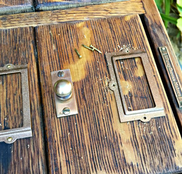 That's My Letter Repurpose It Challenge Card Catalog Side Table