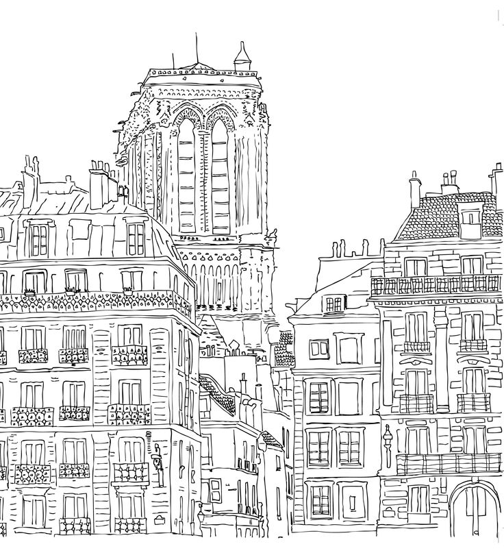 Dessins et Coloriages 5 coloriages de Paris en ligne à imprimer