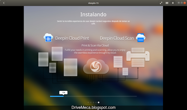 La instalacion del ISO continua sin inconvenientes en Gnome Boxes