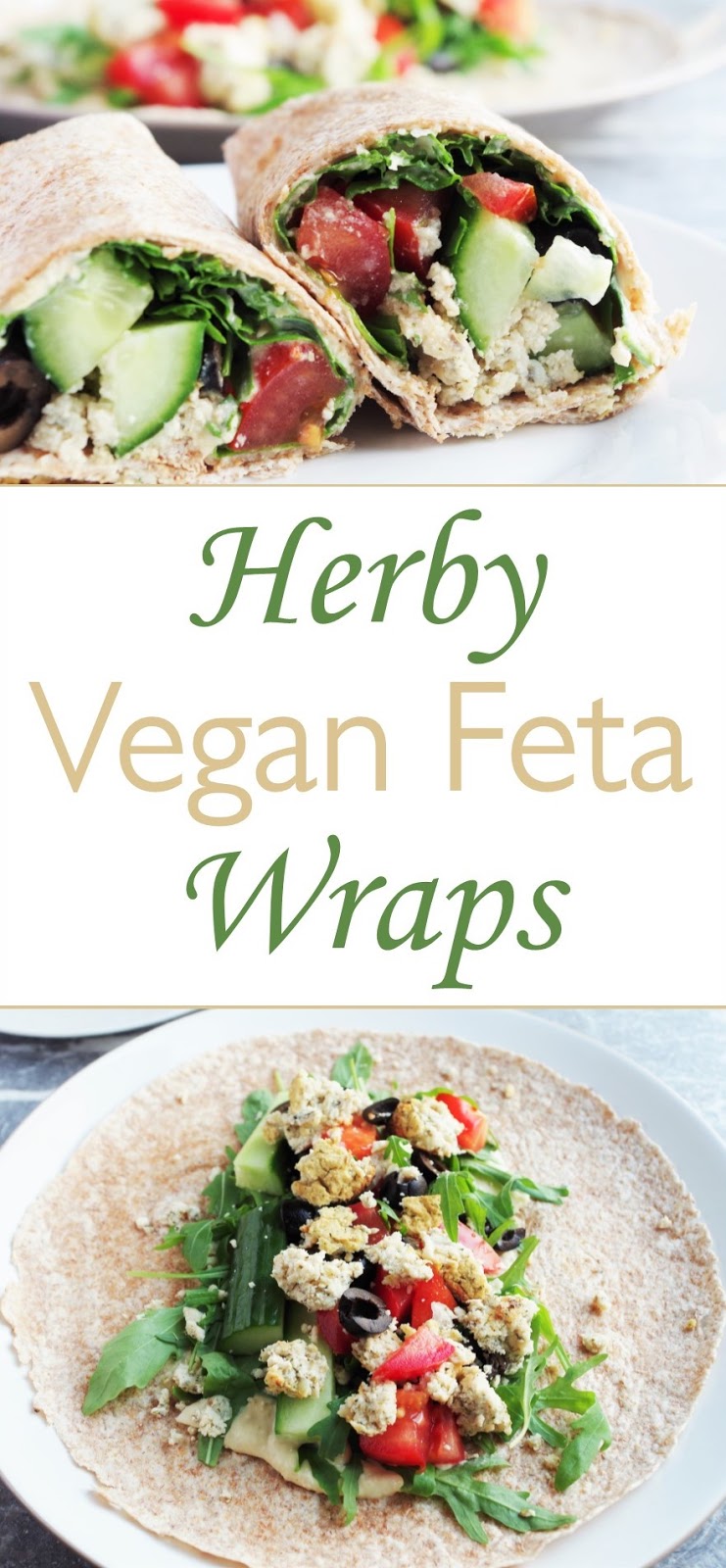 Herby Vegan Feta Wraps Euphoric Vegan