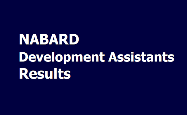 NABARD Development Assistants Results 2019 (Preliminary Exam) NABARD Development Assistants Results 2019 (Preliminary Exam)