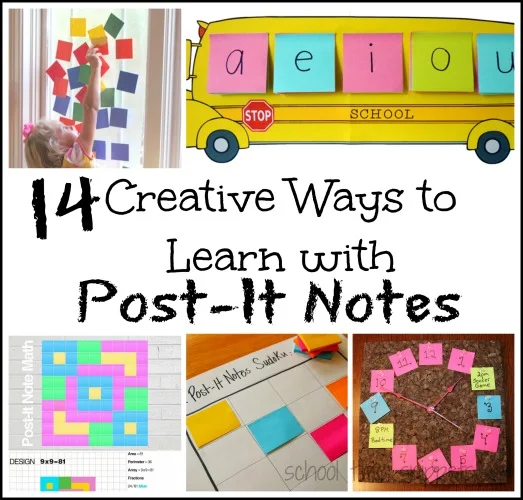post it notes learning activities