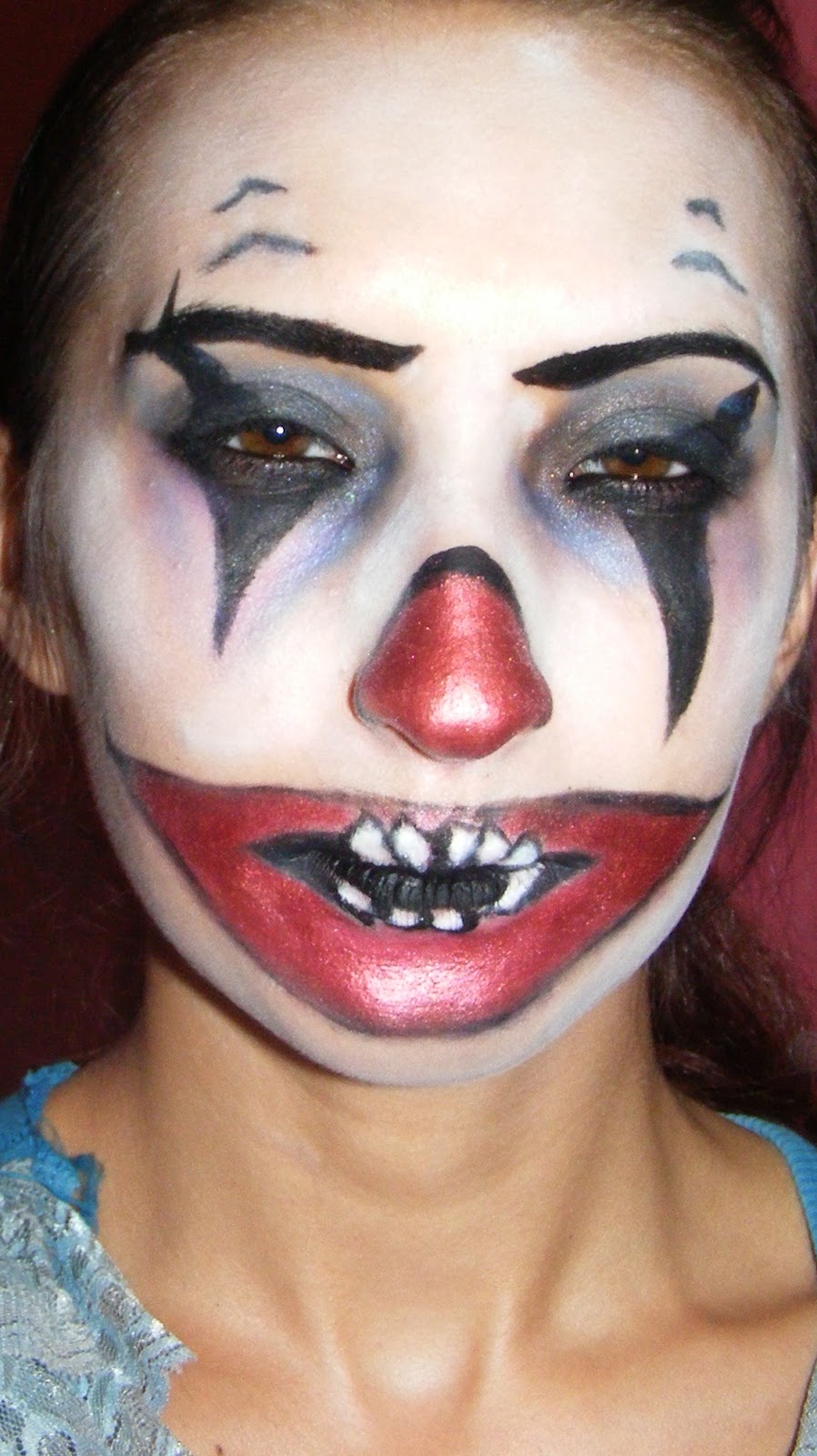 Beauty Style Killer clown Halloween makeup