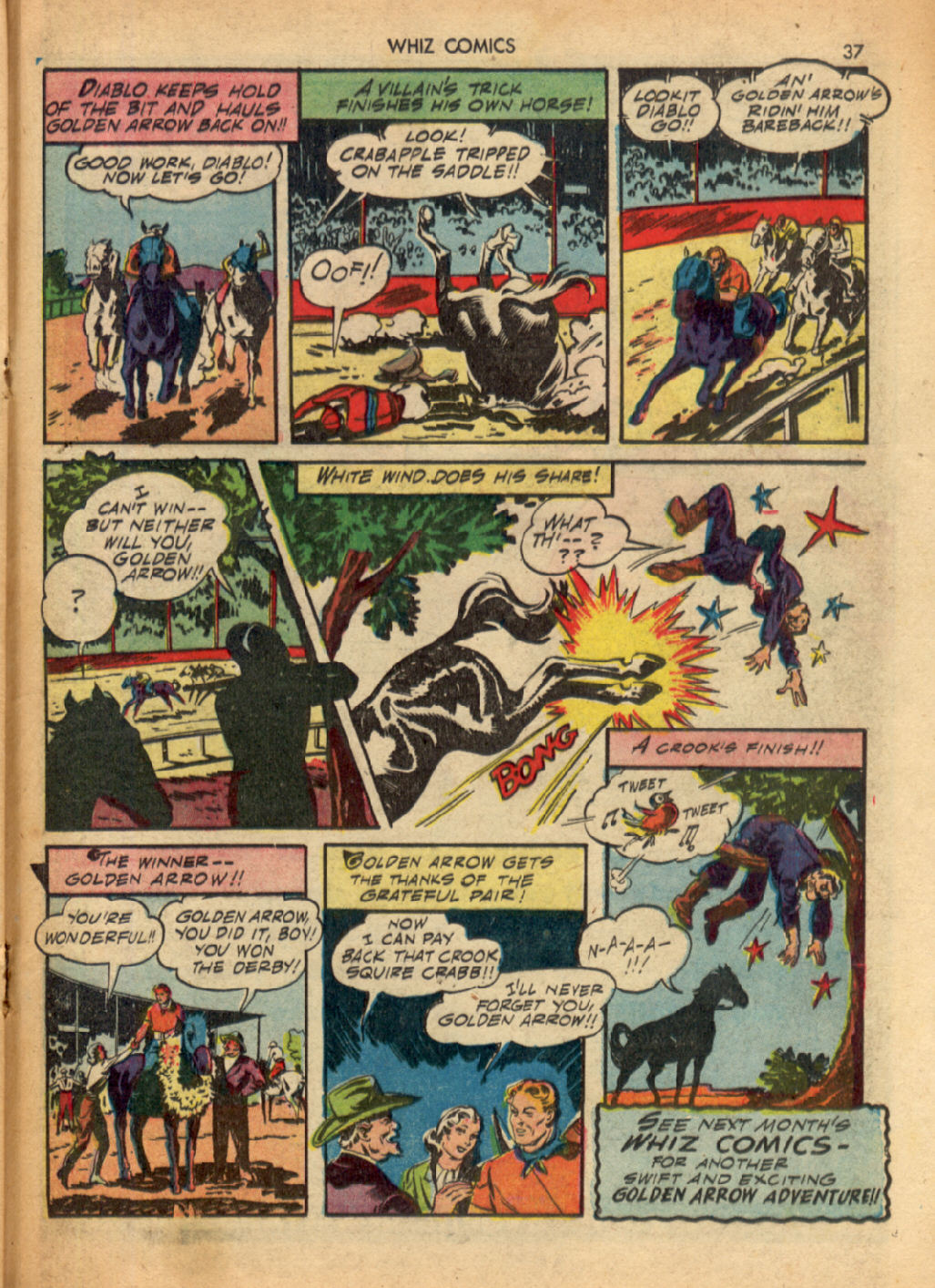 Read online WHIZ Comics comic -  Issue #33 - 37