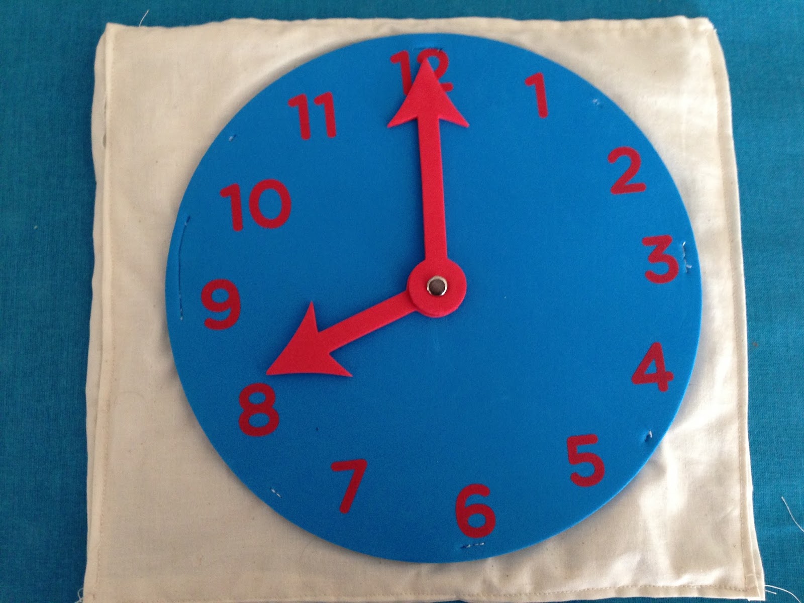 Sweetening the Small Stuff Quiet Book Page Clock