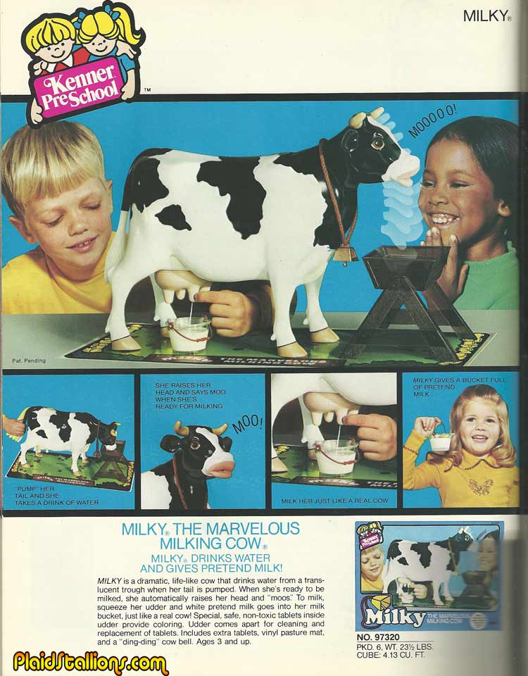 1970's milking cow toy