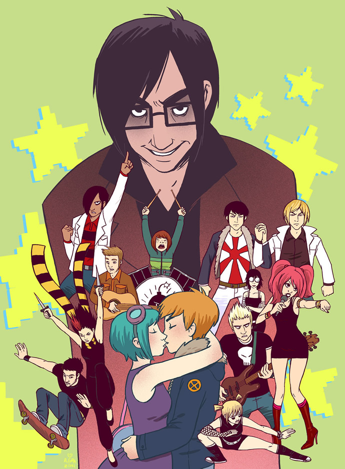 Geeky Nerfherder Movie Poster Art Scott Pilgrim Geeky Nerfherder Movie Poster Art Scott Pilgrim