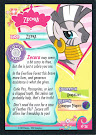 My Little Pony Zecora Series 1 Trading Card