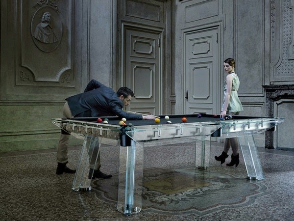 Billiards table crystal provides the ultimate in gaming fun