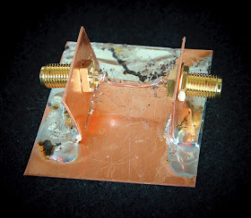 A solid copper ground plane eliminates any unwanted effects of FR4 board.