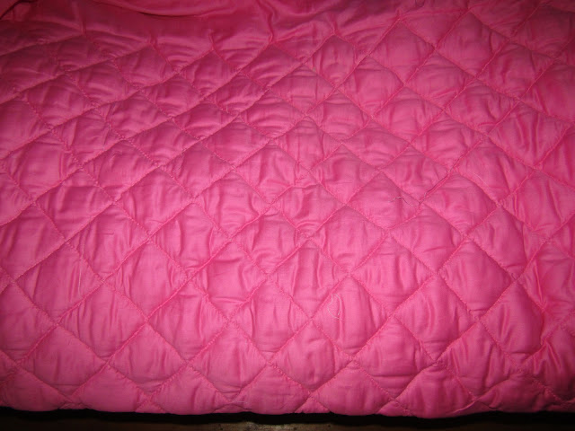 Pink back/reverse quilt