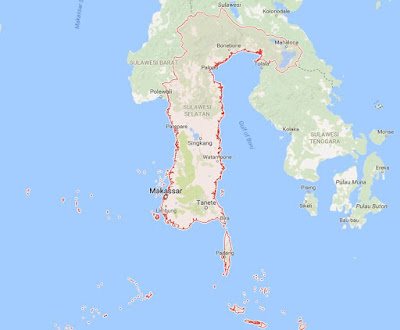 Peta Wilayah Provinsi Sulawesi Selatan
