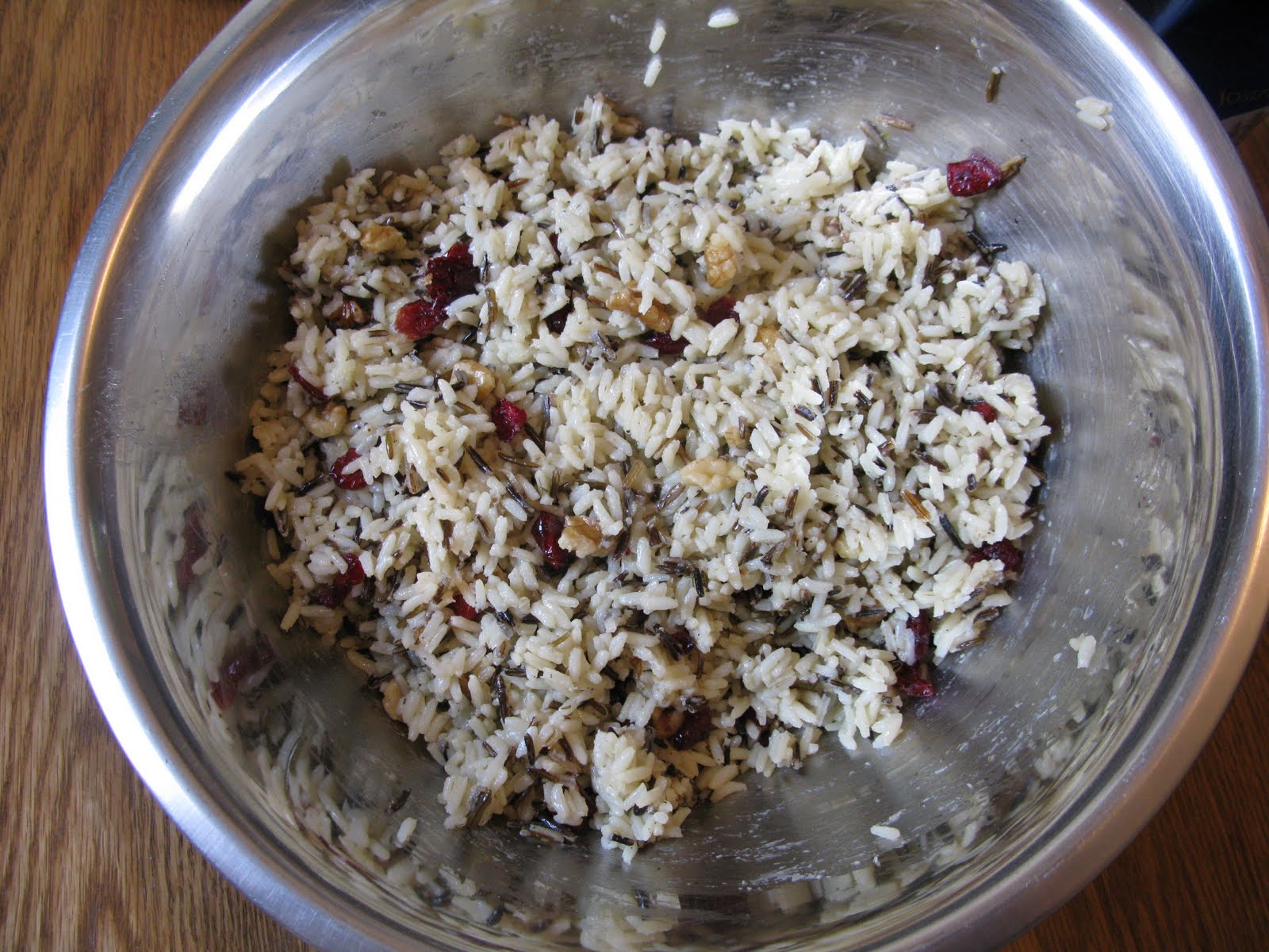 Feel Good Cook Wild Rice with Dried Pomegranates and Cashews