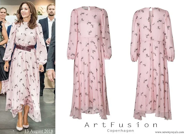 Crown Princess Mary wore Art Fusion Copenhagen Frieda Chiffon Dress