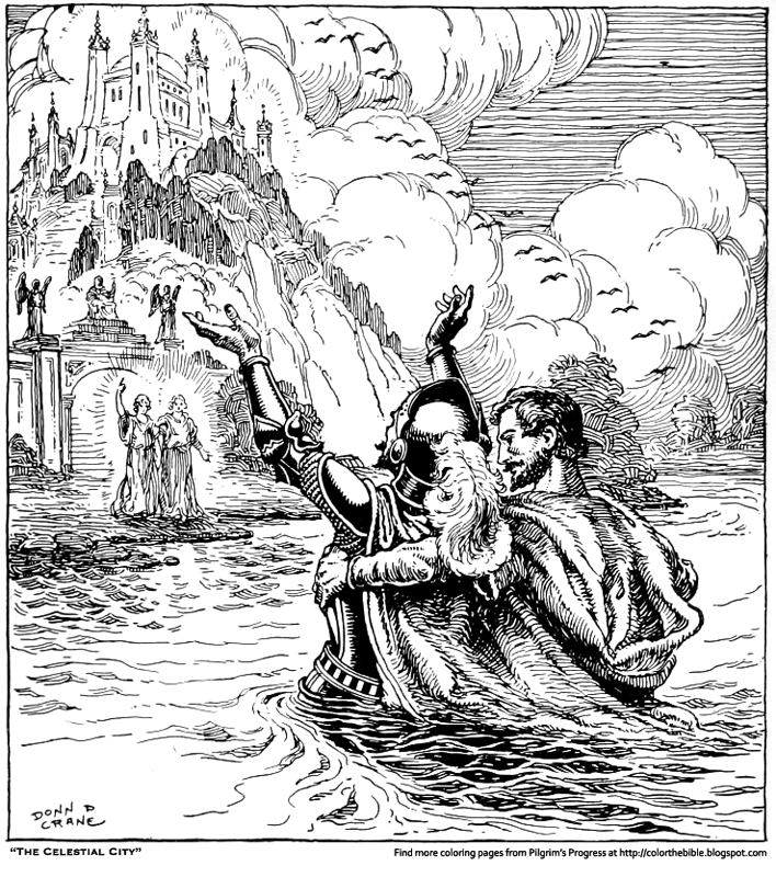 Color The Bible Color The Celestial City From Pilgrim 39 S