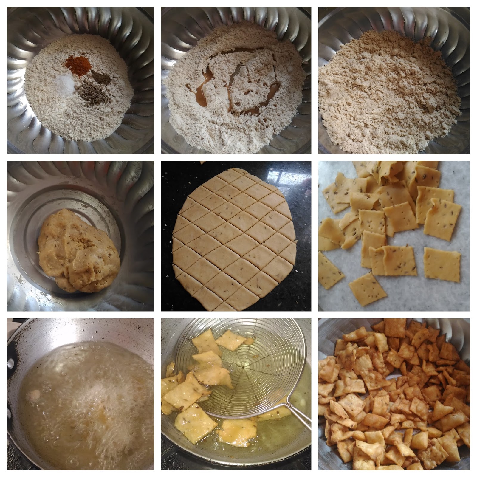 Spicy Diamond Cuts with whole wheat flour Kurinji Kathambam