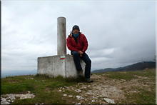 San Miguel (Peña Mayor) mendiaren gailurra 943 m. -- 2017ko martxoaren 5ean