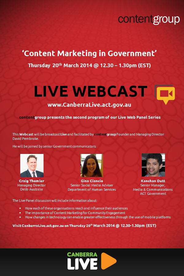 Live Webcast poster