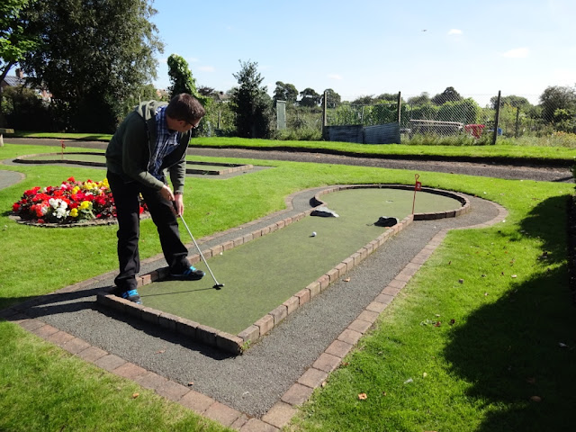 Crazy Golf course at Vickersway Park in Northwich, Cheshire
