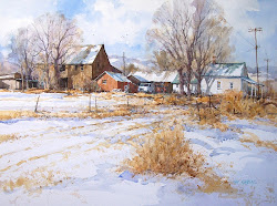 ian watercolor ramsay farm watercolors winter utah northern paintings water colors artist addicts artists landscape scenery ramsey months done акварель