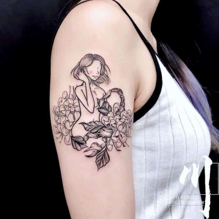 Imagen de tatuaje de escorpión