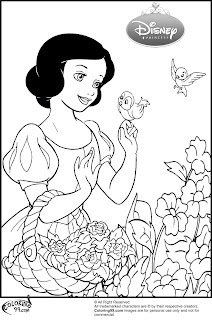 snow white coloring pages new