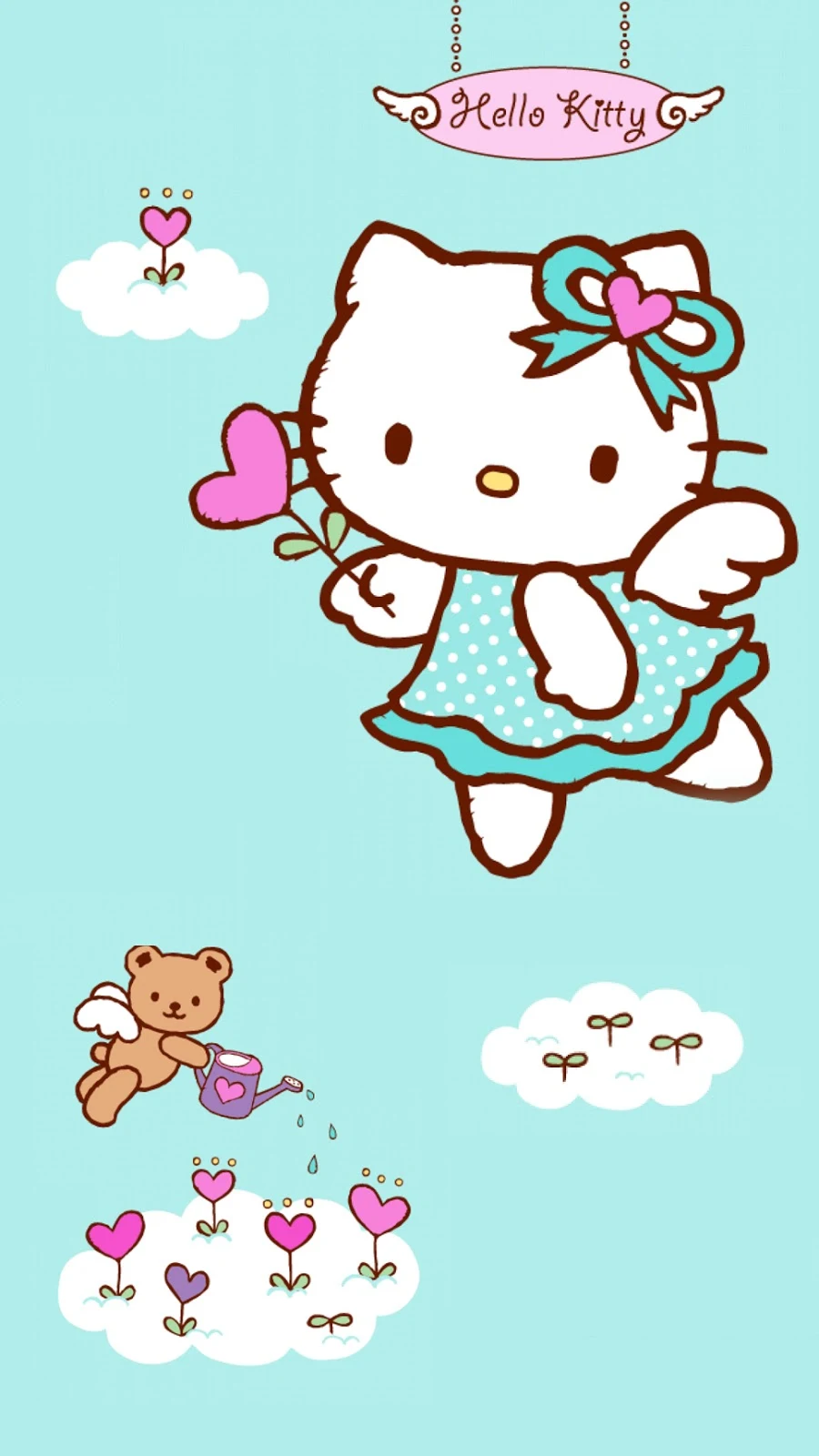 Kumpulan Wallpaper Wa Hello Kitty Pink Lucu  Bedebas