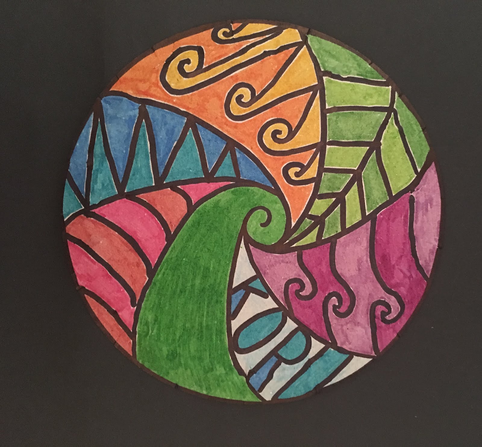 5th Grade Andrés Segovia ART 🎨 New Zealand Koru Art 🌿