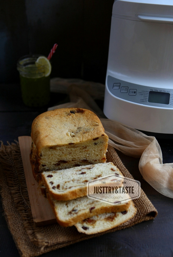 Cinnamon Raisin Bread dengan Bread Maker JTT