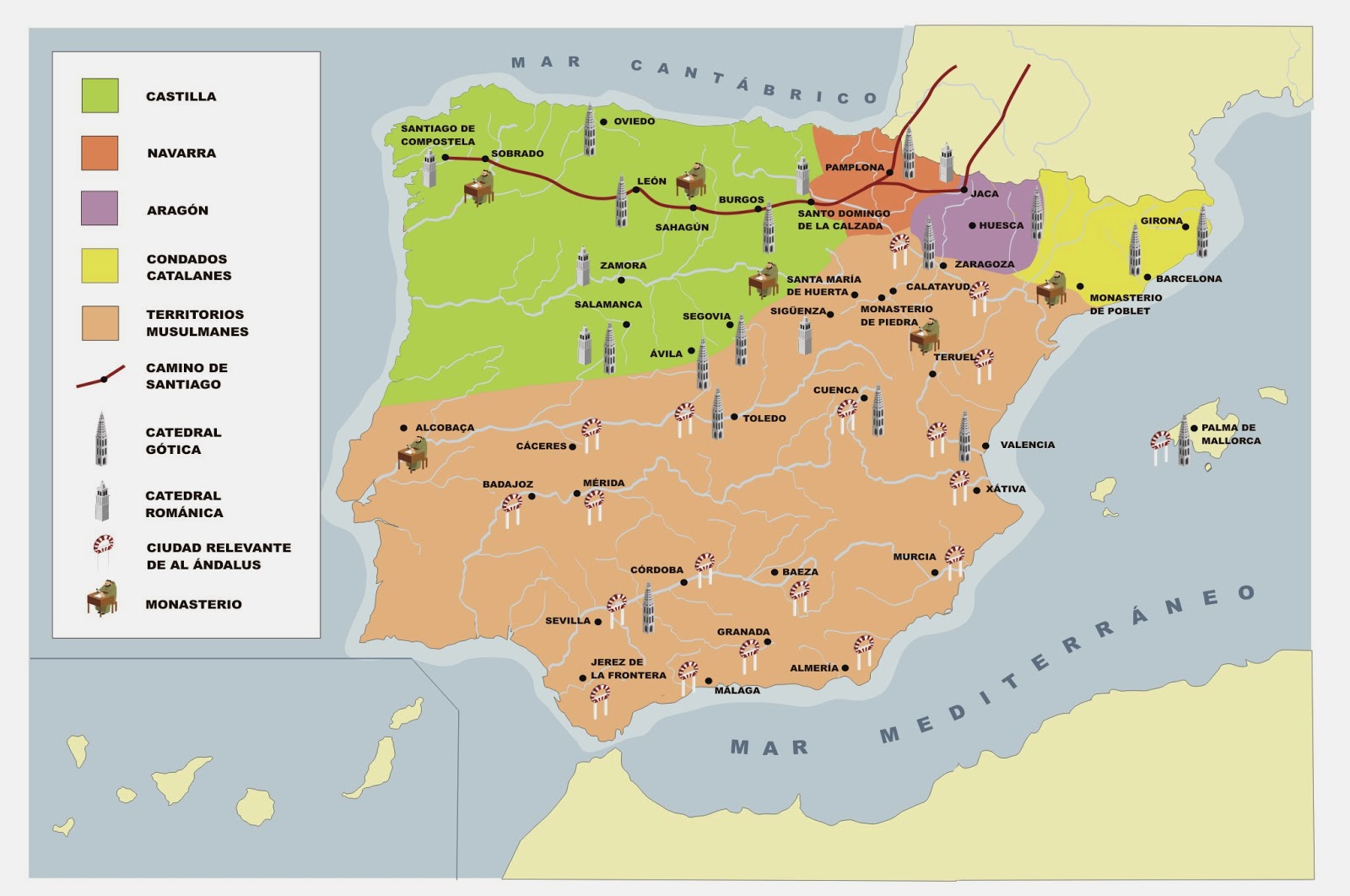 Profesor de Historia, Geografía y Arte: Edad Media en España tras el ...