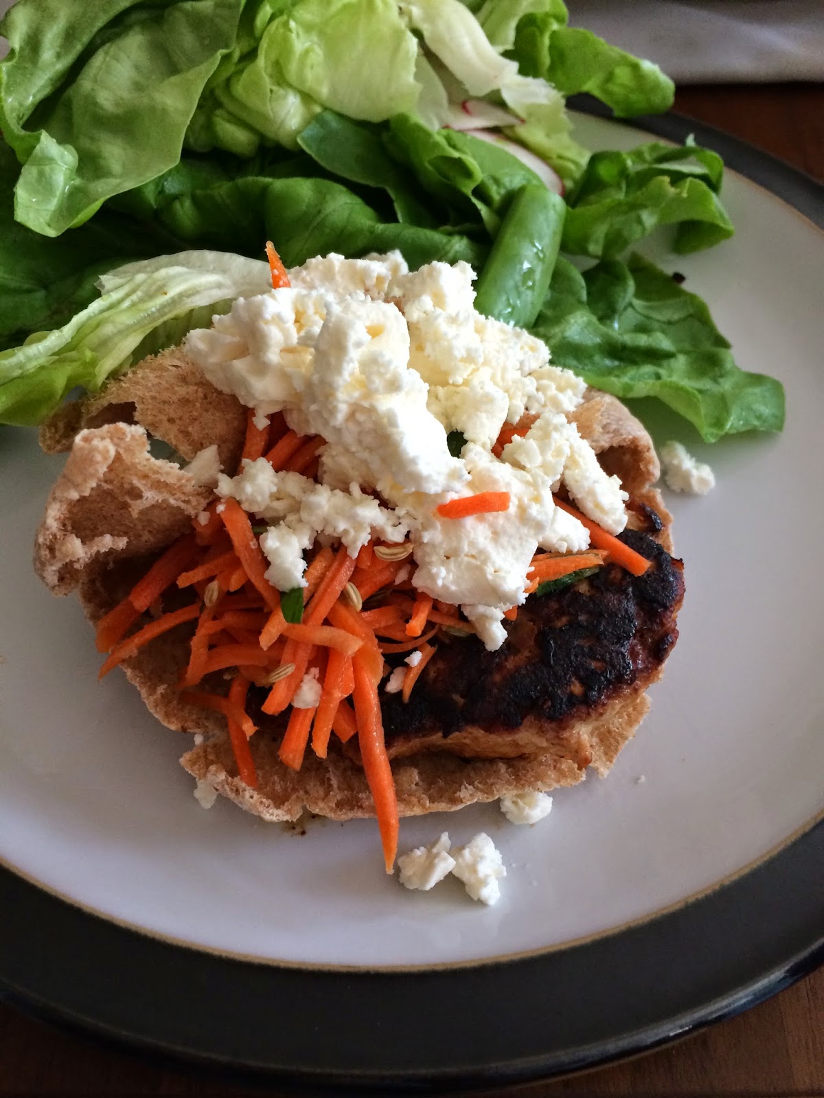 Moroccan Chicken Burgers With Feta And Carrot Slaw Recipe | Useful Weight Loss Ideas
