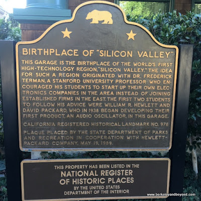 Birthplace of Silicon Valley plaque in Palo Alto, California