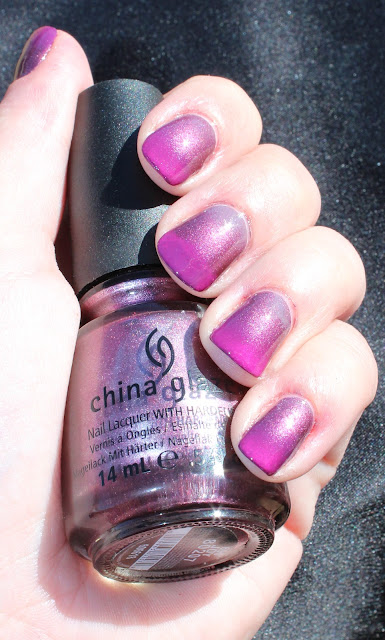 mauve purple gradient mani