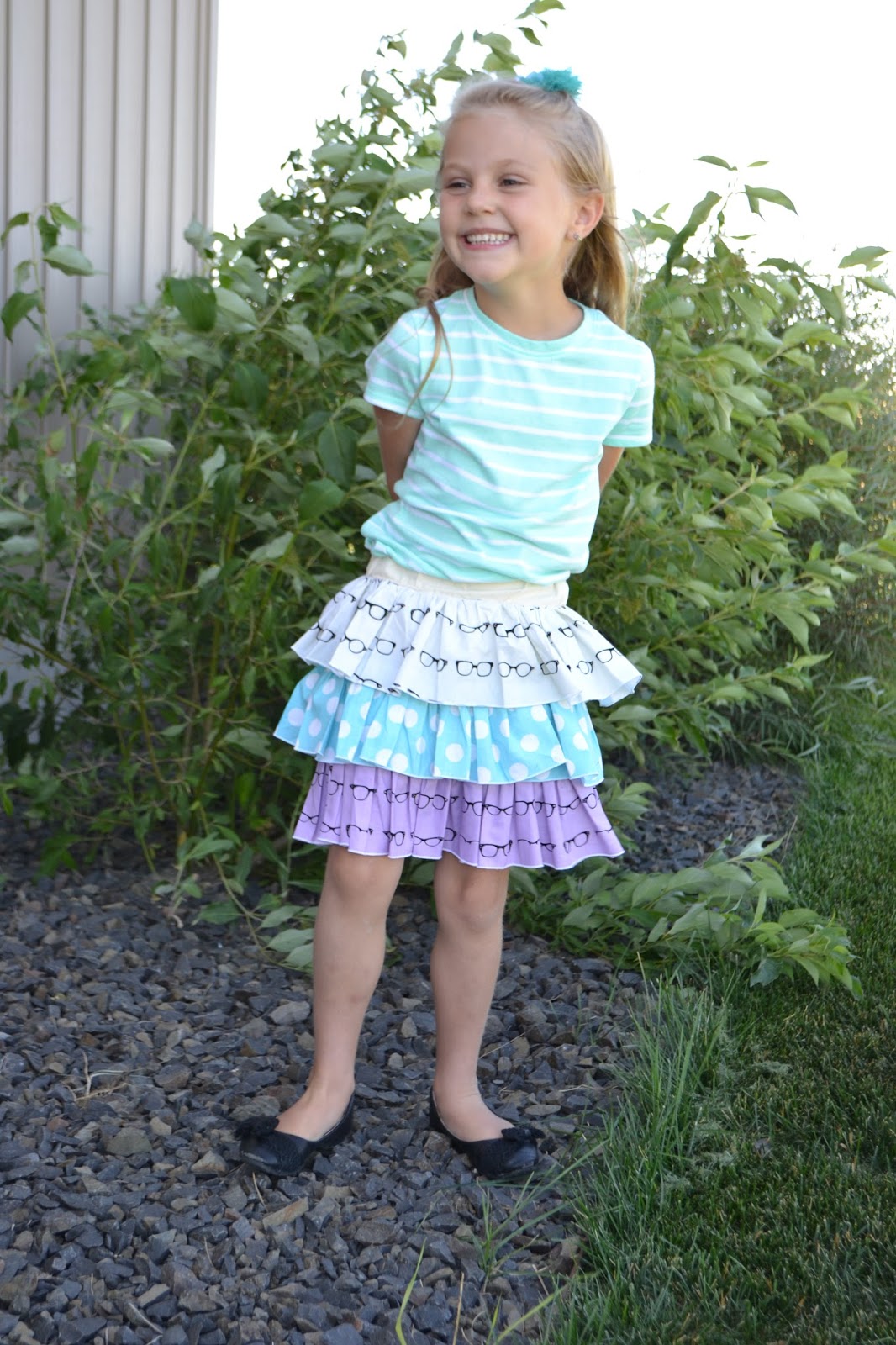 Geeky 3 Tier Ruffle Girls Skirt A Vision to Remember All Things