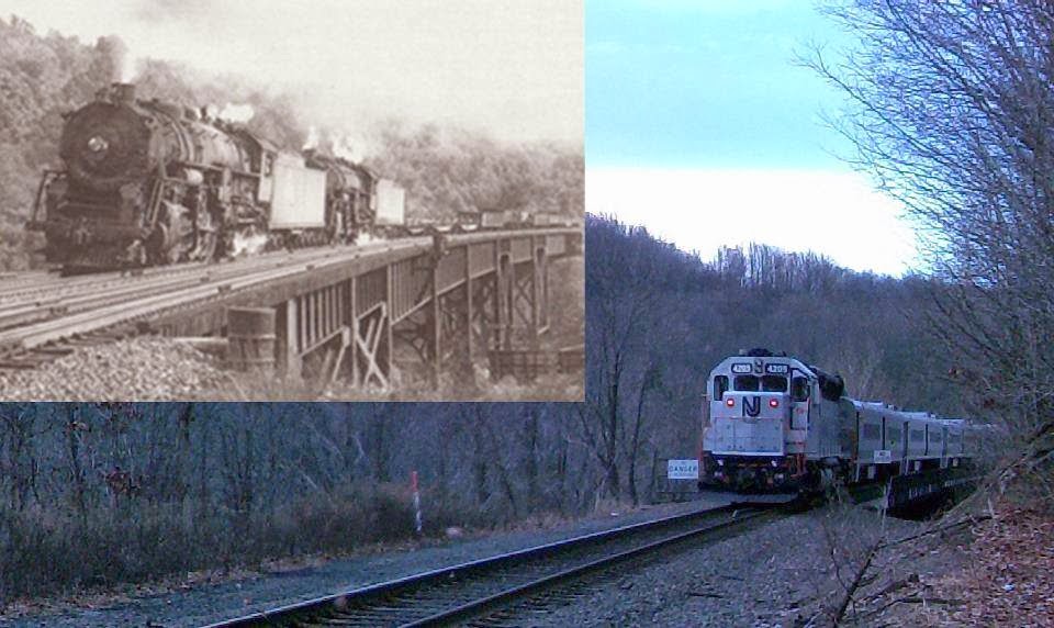 The Newburgh Branches of the Erie Railroad Woodbury Trestle Then and Now
