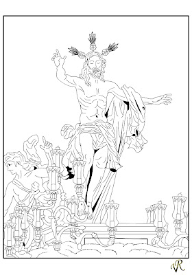 >MISTERIO DE LA RESURRECCION PARA COLOREAR