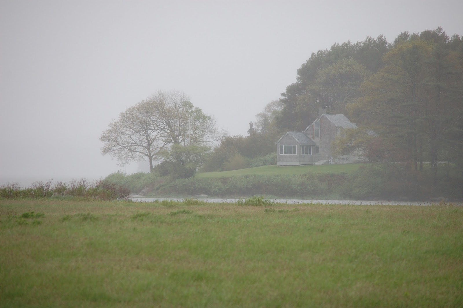 Voyages>`·.¸¸.·´¯`·...¸> Broad Cove, Cushing, ME rainy day