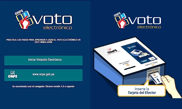 Simulador como será el voto electrónico