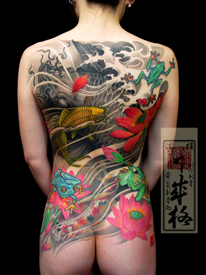 Tatuajes japoneses en la espalda