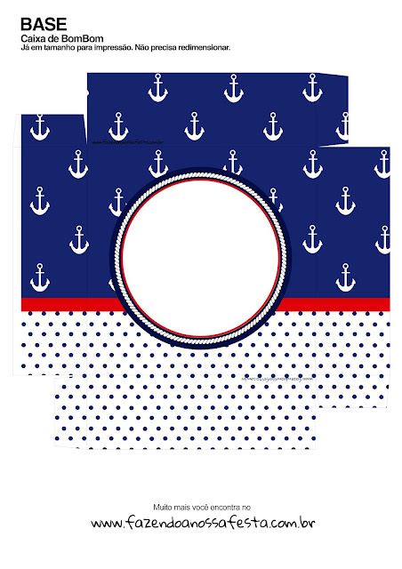 Nautical Party: Free Printable Boxes.