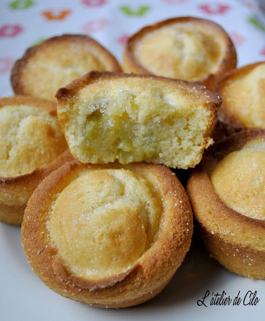 L'atelier de Cilo Muffins à la compote de Rhubarbe/Banane/Cannelle