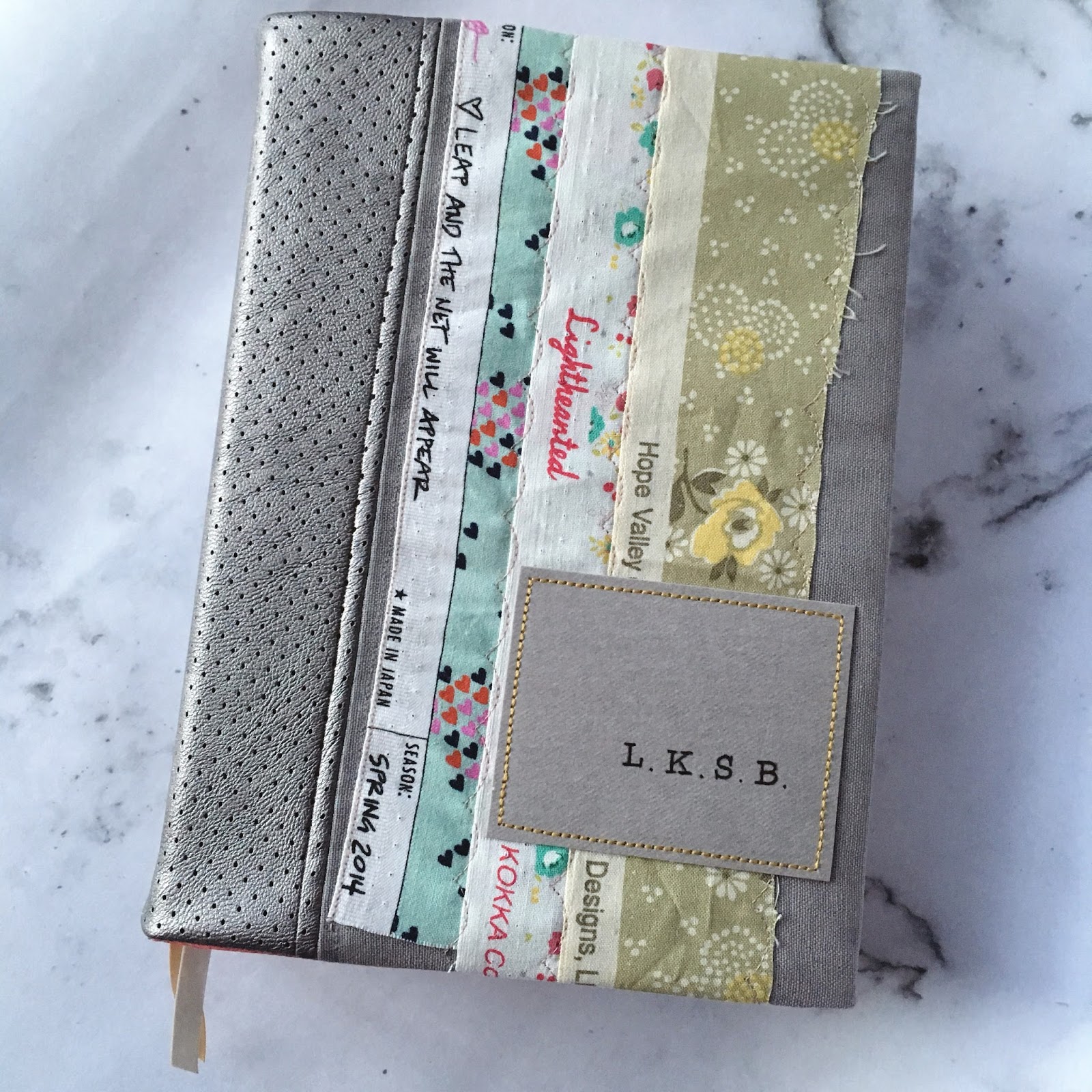 📖 monogrammed book cover / CHARM ABOUT YOU