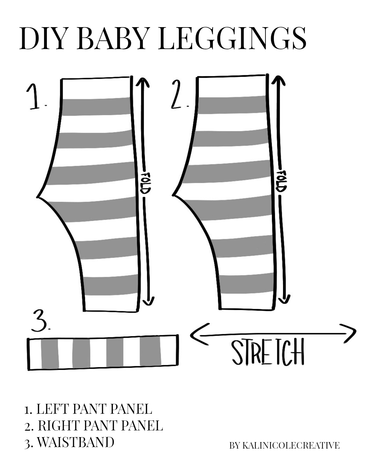 DIY BABY LEGGINGS Kali Nicole