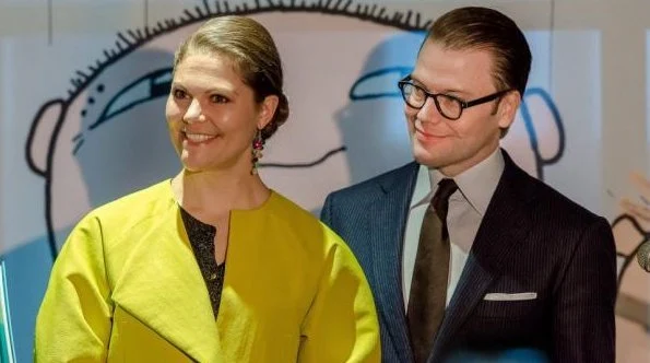 Crown Princess Victoria and Prince Daniel at the the opening of the Alfie Atkins Culture Centre